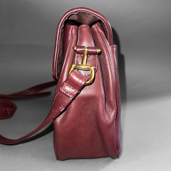 Vintage Etienne Aigner Burgundy Leather Shoulder Bag - Picture 3 of 16